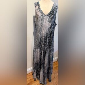 NWT Johnny Was Pete & Greta Arowal Silk Maxi Dress with Slip